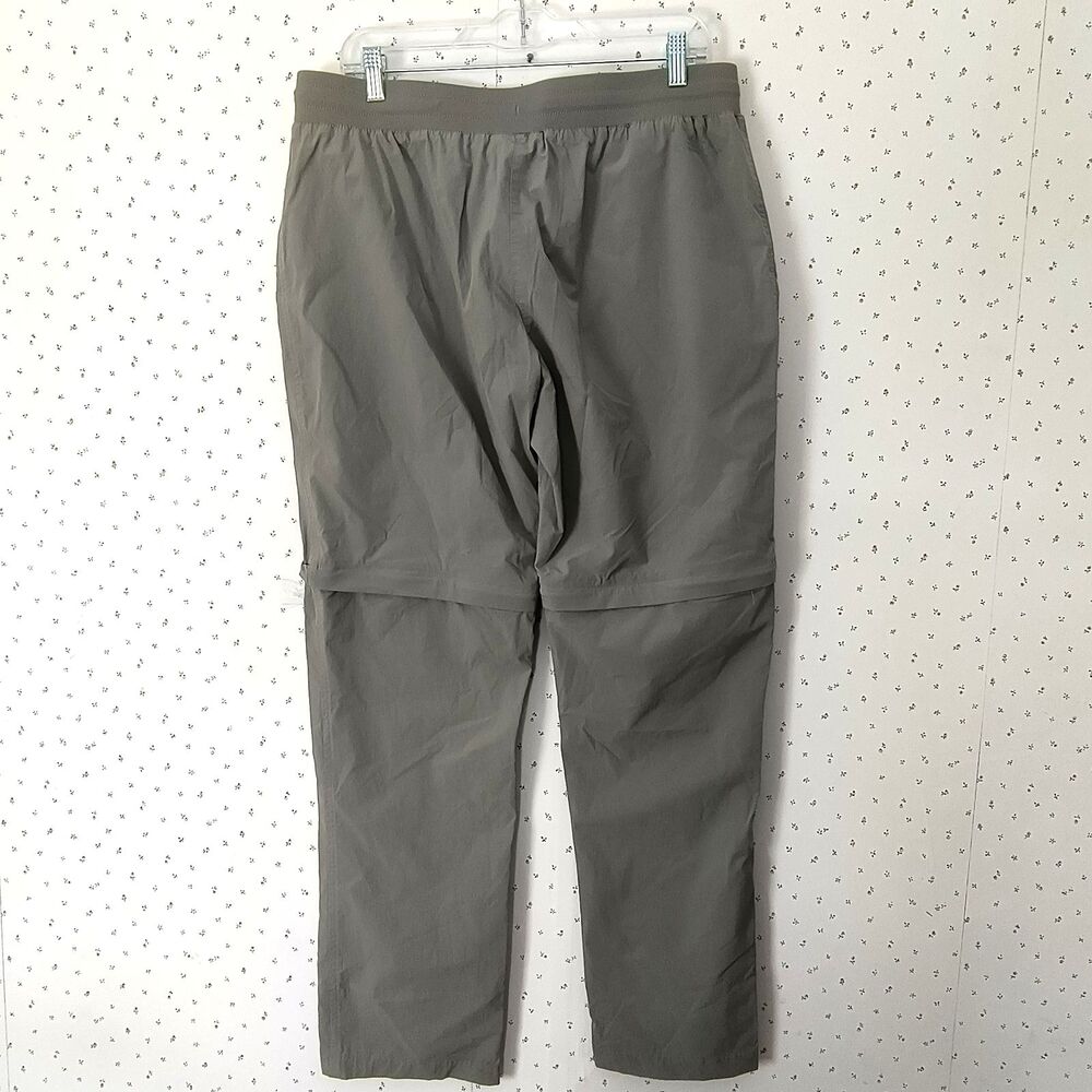 Mountain Hardwear Hiking Pants Womens 12 Olive Green Zip Off Convertible Stretch - Picture 3 of 16
